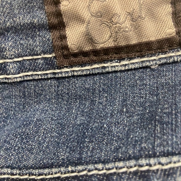 Earl Jean Bootcut Embroidered Embellished, Women 14 faux diamonds western - Picture 6 of 8